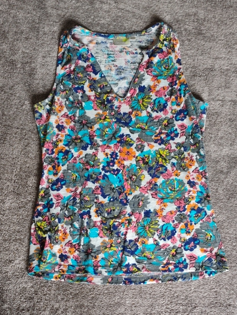 Porridge Floral Sleeveless Top